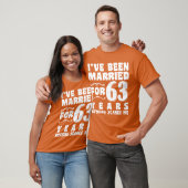 Ik Ben 63 Jaar Getrouwd Grootouders Cool T-shirt (Unisex)