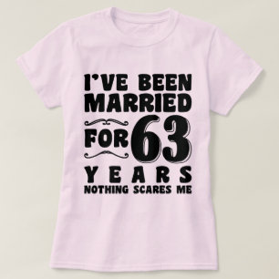 Ik ben 63 jaar getrouwd verlovingscadeau t-shirt