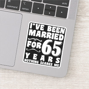 Ik ben 65 jaar getrouwd Grootouders Cool Sticker