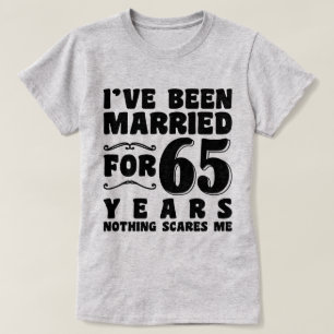 Ik ben 65 jaar getrouwd verjaardagscadeau t-shirt