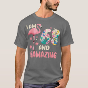 Ik ben 68 en Flamazing Bithday Flamingo 68th Bday T-shirt