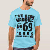 Ik ben 69 jaar getrouwd Grootouders Cool T-shirt (Voorkant)