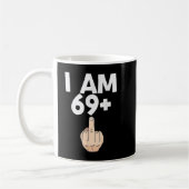 Ik ben 69 plus 1 Funny 70th Birthday Gift Koffiemok (Links)