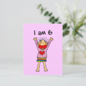 Ik ben 6 briefkaart (Staand voorkant)