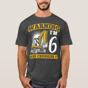 Ik ben 6 en druk het op de vrachtwagenbouwgraafmac t-shirt