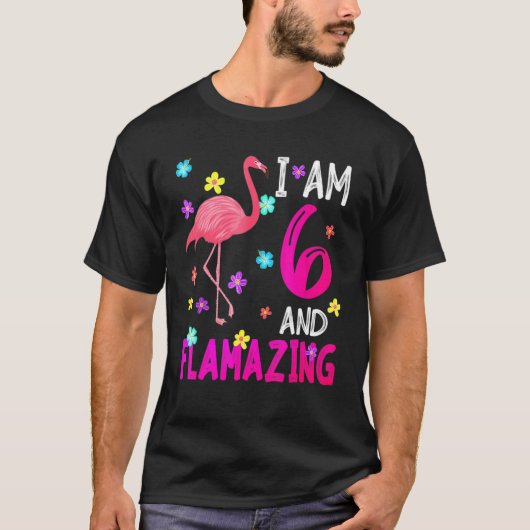 Ik ben 6 en ontvlambaar t-shirt (Voorkant)