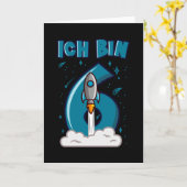 IK BEN 6 JAAR OUDE 6e verjaardag Jongen Ruimterdag Kaart (Gele Bloem)