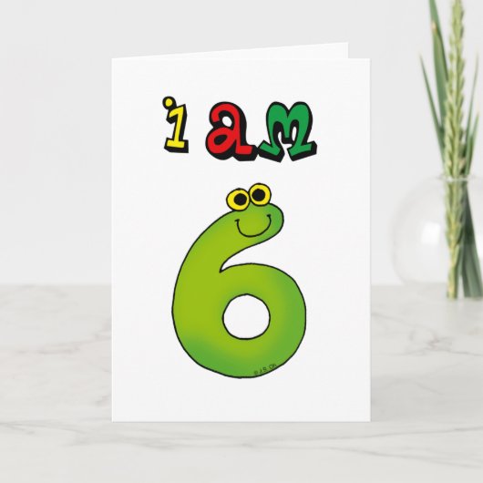 Ik ben 6 kaart (Voorkant)