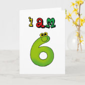 Ik ben 6 kaart (Gele Bloem)