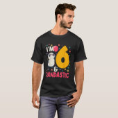 IK Ben 6 Pandastische Panda Py Viering 6e T-shirt (Voorkant volledig)