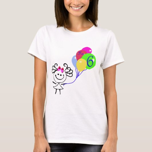 Ik ben 6 stuks figuur t-shirt (Voorkant)