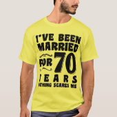 Ik Ben 70 Jaar Getrouwd Grootouders Cool T-shirt (Voorkant)