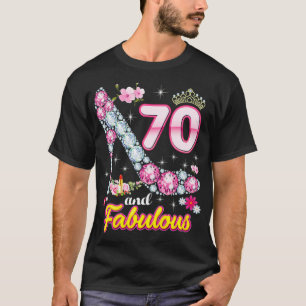 Ik ben 70 jaar oud en 70ste verjaardag Diamon. T-shirt