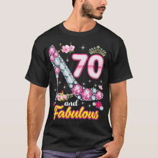 Ik ben 70 jaar oud en 70ste verjaardag Diamon. T-shirt