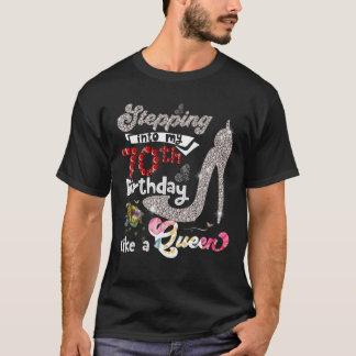 Ik ben 70e verjaardag als een koningin 70 jaar. t-shirt