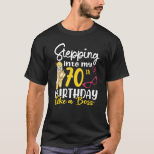 Ik ben 70ste verjaardag als een boot voor 70 t-shirt