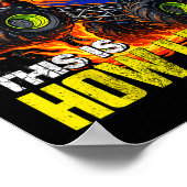 Ik ben 7 Dit is hoe ik rol 7de Monstertruck Verjaa Poster (Hoek)