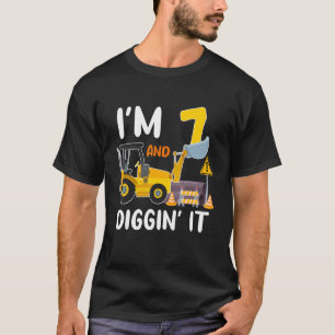 Ik ben 7 en ik citeer het 7 de bil van de bouwnijv t-shirt