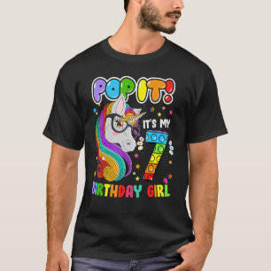 Ik ben 7 jaar oud 7 jaar, 7 jaar, Unicorn Girls Po T-shirt
