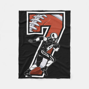 Ik ben 7 jaar oud voetballer 7e verjaardag jongens fleece deken