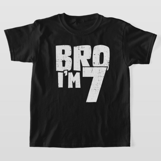 Ik ben 7 jaar voor jongen of meisje t-shirt (Laagn)