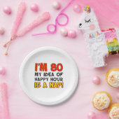 Ik ben 80 Happy Hour is een Bord van een dutje 80e (Feest)