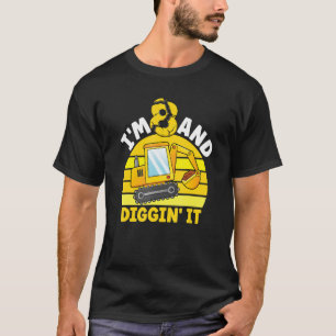 Ik ben 8 en ik citeer het 8e verjaardag graaf graa t-shirt
