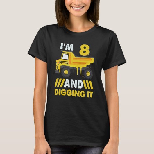 Ik ben 8 jaar en ik citeer het 8 jaar... ... ... . t-shirt (Voorkant)