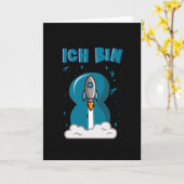 IK BEN 8 JAAR OUD 8e verjaardag Jongen Ruimterdag Kaart (Gele Bloem)