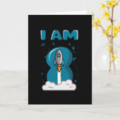 IK BEN 8 JAAR OUD 8e verjaardag Jongen Ruimterdag Kaart (Gele Bloem)