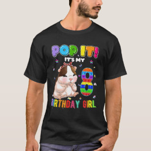 Ik ben 8 jaar oud 8e verjaardag Pop van cavia's T-shirt