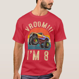 Ik ben 8 jaar oud Vroom 8th Birthday Party Truck C T-shirt