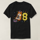 Ik ben 8 met hamster kinderen verjaardag 8 jaar ou t-shirt (Design voorkant)