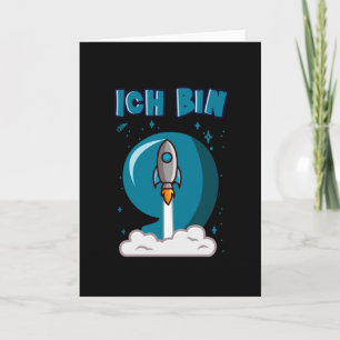 IK BEN 9 JAAR OUD 9e verjaardag Jonthday Space Kaart