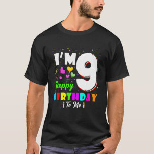 Ik ben 9 jaar vrolijk bevallen voor 9 jaar. t-shirt