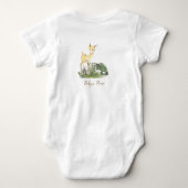 Ik ben "9" maanden oud Quote Forest Theme Baby Dee Romper (Achterkant)