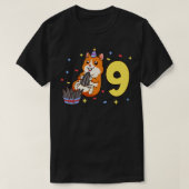 Ik ben 9 met hamster kinderen verjaardag 9 jaar ou t-shirt (Design voorkant)