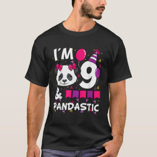 Ik ben 9 Pandastic Py 9th Bday Celebration T-shirt