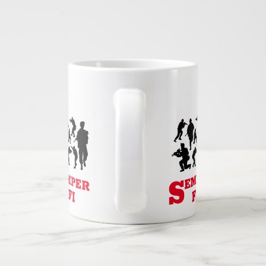 IK BEN A-MARINE-DAT MISSES GROTE KOFFIEKOP (Achterkant)