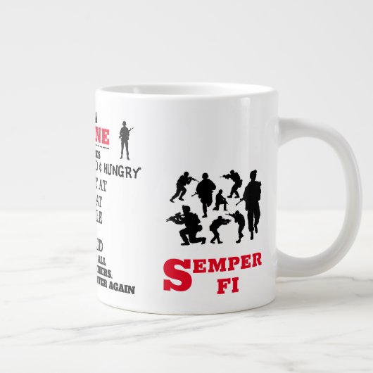 IK BEN A-MARINE-DAT MISSES GROTE KOFFIEKOP (Rechts)