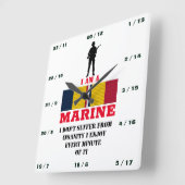 IK BEN A-MARINE VIERKANTE KLOK (Hoek)