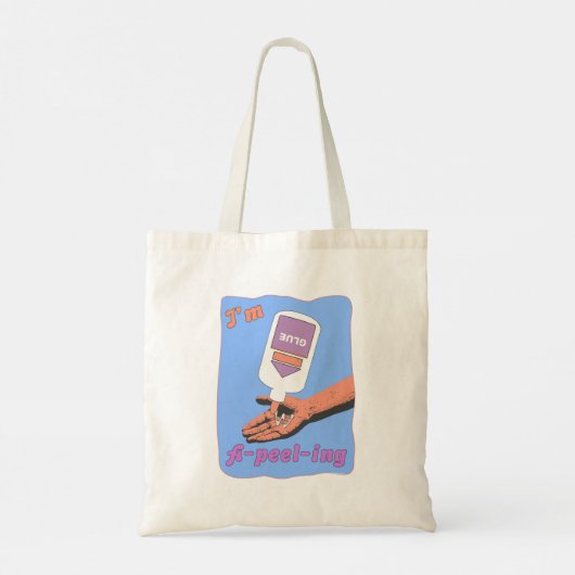Ik ben A-Peel-Ing Glue Peel Fun Nostalgia Tote Bag (Achterkant)