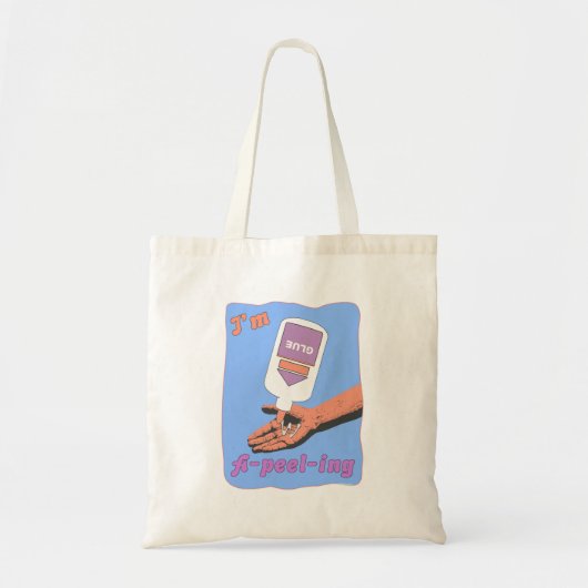 Ik ben A-Peel-Ing Glue Peel Fun Nostalgia Tote Bag (Voorkant)