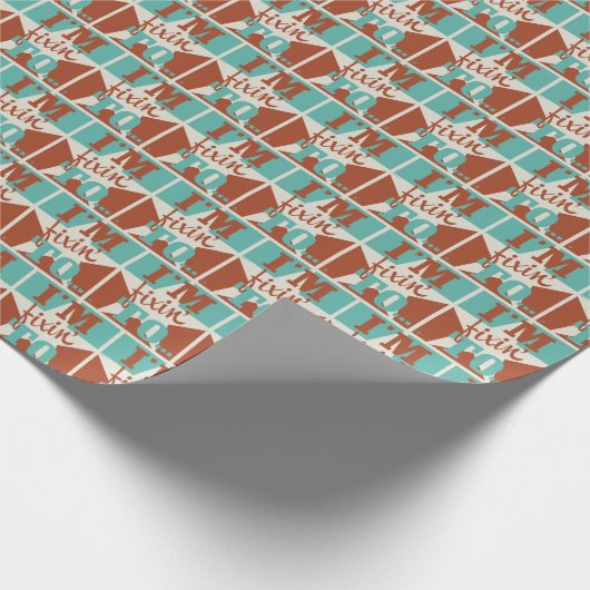 Ik ben aan het repareren cadeaupapier (Hoek)