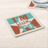 Ik ben aan het repareren kartonnen onderzetters (Schuin)