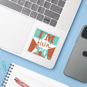 Ik ben aan het repareren sticker (Laptop met iPhone)