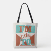 Ik ben aan het repareren tote bag (Achterkant)