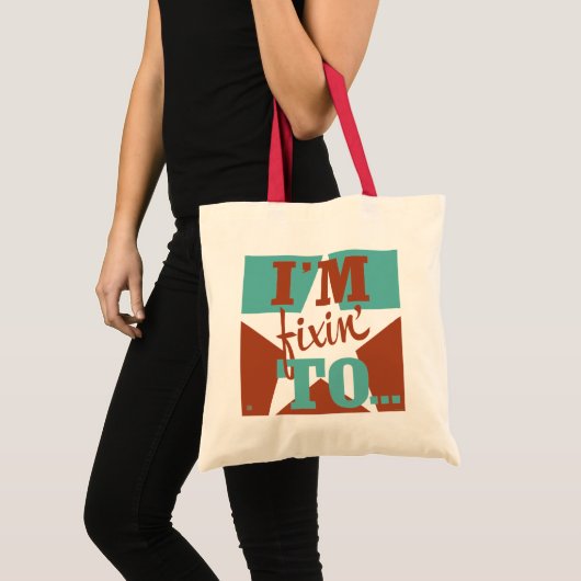 Ik ben aan het repareren tote bag (Voorkant (product))