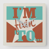 Ik ben aan het repareren vierkante klok (Voorkant)