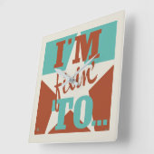 Ik ben aan het repareren vierkante klok (Hoek)